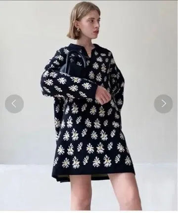 Fano Studios 자카드 니트 원피스