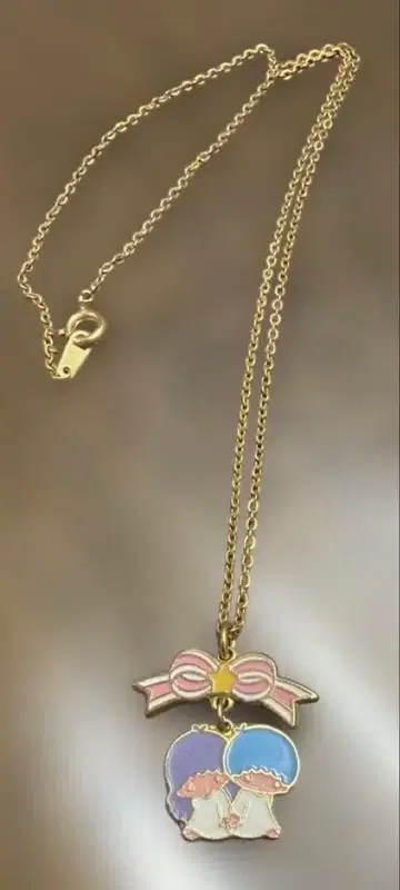 쇼와 레트로! 귀한 SANRIO 키키라라 리본 포함 펜던트 미사용이지만