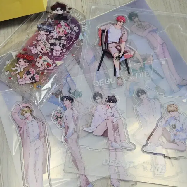 데못죽 대만판 아크릴 스탠드 테스타 전원 북엔드 포함