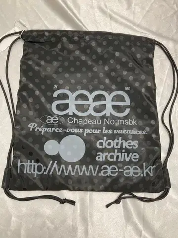 aeae 도트 무늬 기프트용 파우치 블랙