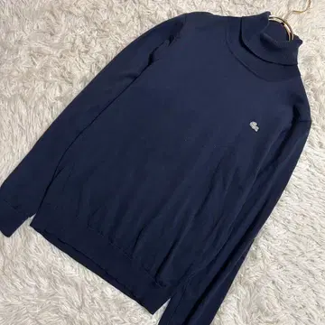 LACOSTE 터틀넥 긴팔 티셔츠 네이비 2