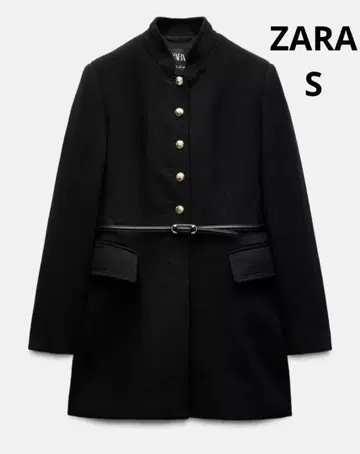 ZARA 블랙 롱 코트 S