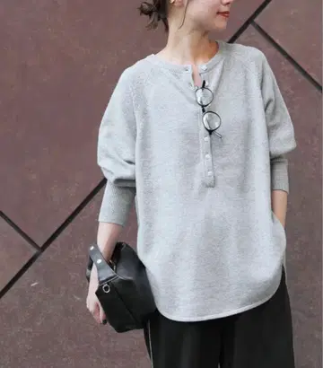 [택 포함 새상품] relume 울 믹스 2way 빅 풀오버