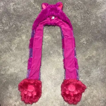 디즈니 체셔 고양이 머플러 장갑 포함 팬캡