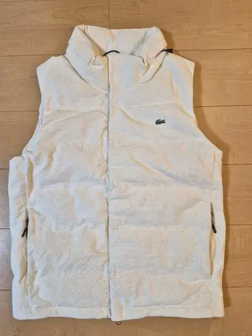 라코스테 화이트 다운 베스트