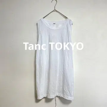 탱크 도쿄 Tanc Tokyo 백리본 슬리브리스 화이트 F