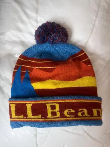 LL.Bean 폼폼 포함 니트 모자