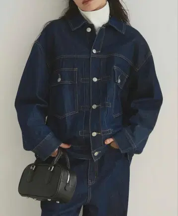 FASHIRU oversized denim jacket