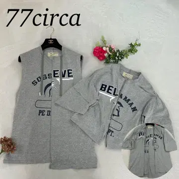 J956 F 나나나서커 맨투맨 반팔 앙상블 그레이 여성용