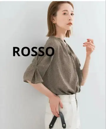 ROSSO 워셔블 도트 블라우스