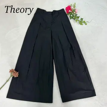 J957 L 띠어리 와이드 팬츠 캐주얼 팬츠 블랙 여성용