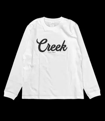 미사용 새상품 Creek Anglers 흰색 화이트 코튼 로고 티셔츠 M