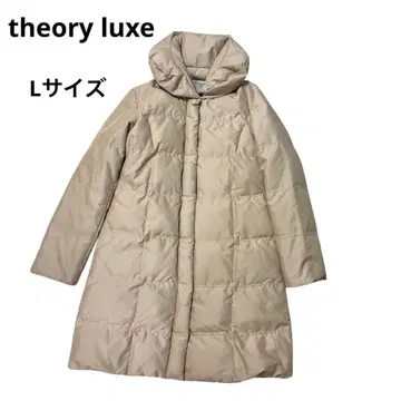 theory luxe 숄카라 다운 코트 RUSH A라인