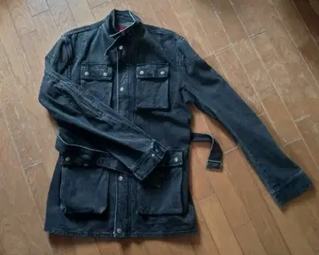 NYLAUS 0125 블랙 데님 자켓 LL