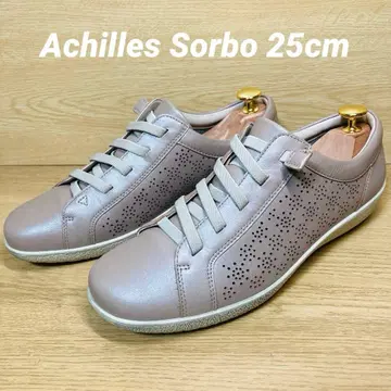 레어 Achilles SORBO 밴딩 끈 슬립온 25cm 로즈 메탈