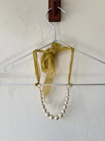 코튼 펄 목걸이