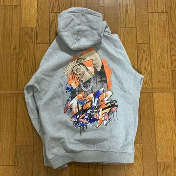 MAD EFFECT 그레이 후드 부착 후드티