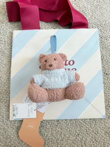 GELATO PIQUE 곰 베이지 스카이블루 오너먼트