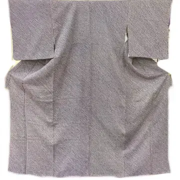 중고품 잡화 단품 순수 실크 보라색 계열 총시보리 코몬 KM-017-25