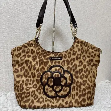 클레이 서스 토트백 레오파드 무늬 대용량
