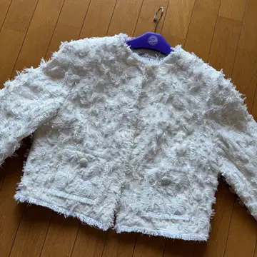 [ H&M ] 프린지 자켓 ( 화이트 )