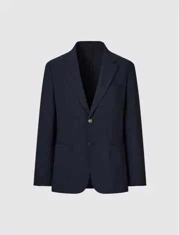 UNIQLO 네이비 테일러드 자켓 골드 버튼