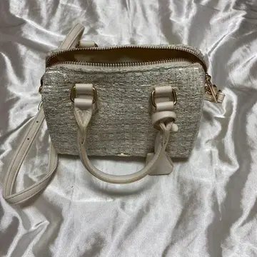 [미사용] chico 트위드 미니 보스턴 백