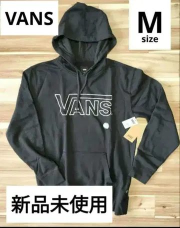 미사용 새상품 반스 VANS 블랙 풀오버 후드티 M 사이즈