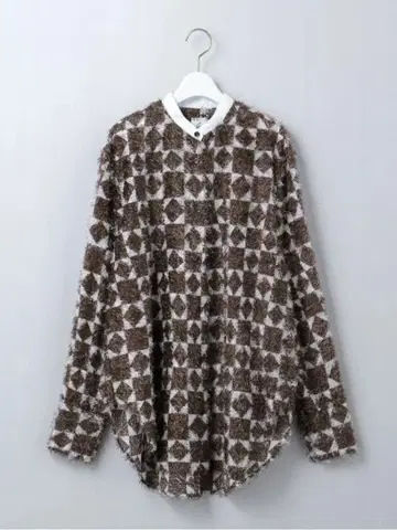 Roku 6 셔츠 샤기 다이아몬드 프린트