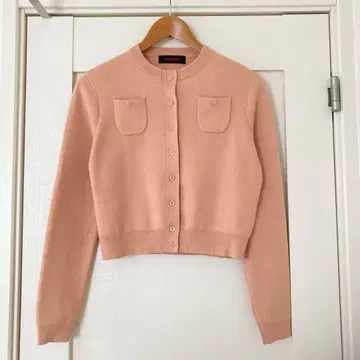 캐반 CABaN 코튼 캐시미어 크루넥 가디건 라이트 핑크