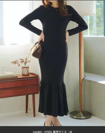 KOBE LETTUCE 머메이드 리브 니트 원피스