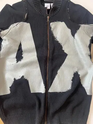 AX 집업 스웨터 블랙/그레이