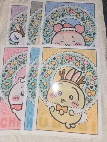 치이카와 (먼작귀) 세븐일레븐 클리어 파일 6종