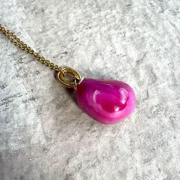 파워스톤 아마란스 마노 펜던트