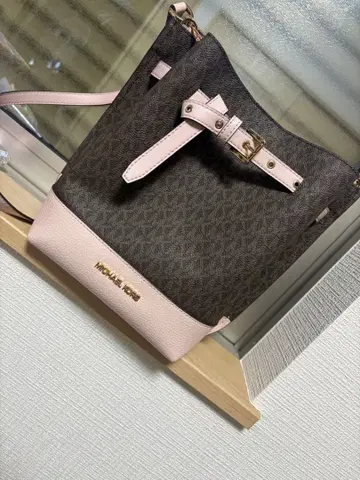 MICHAEL KORS 숄더백 브라운/핑크