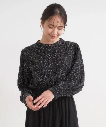 슈라루 드레스킵 도트 블라우스 스커트 셋업