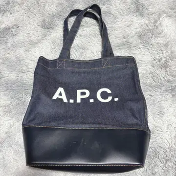 A.P.C 아페쎄 데님 가죽 토트백 핸드백 숄더