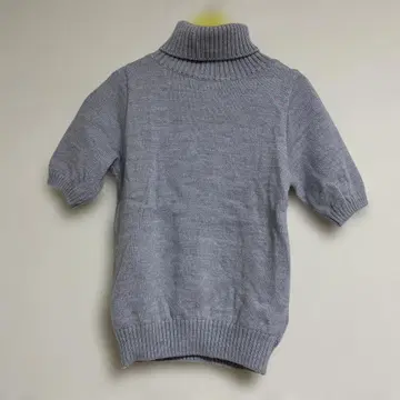 셰리에 sheller 터틀넥 반팔 니트