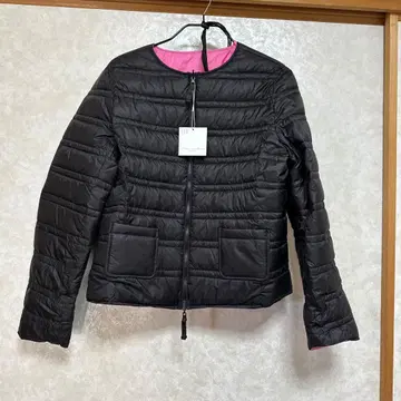 다운 자켓 블랙/핑크