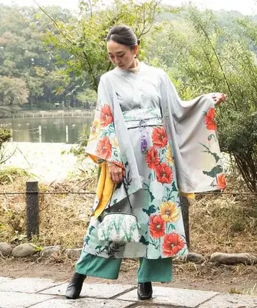 새상품 은방울꽃 핸드백 카야 사계절 봄바람 가마구치 핸드백 은방울꽃 민트