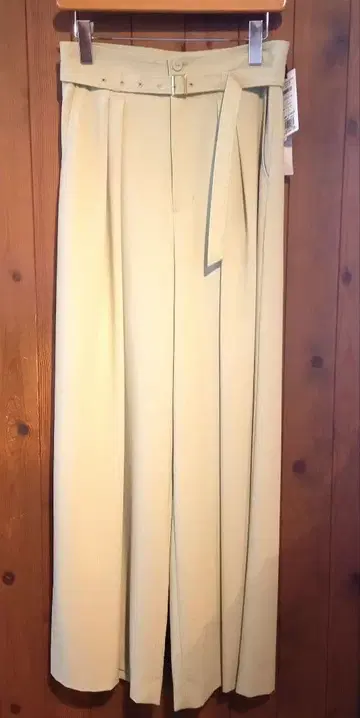 새상품 그레이스 콘티넨탈 와이드 팬츠 벨트 포함