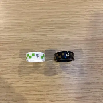 G1950 체커 반지 2개 세트