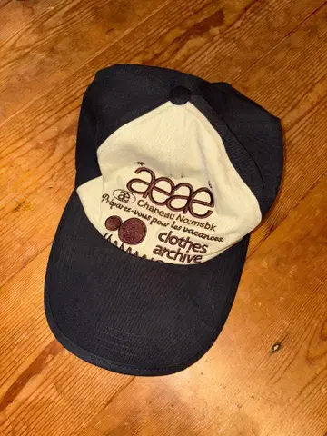 aeae 캡 블랙/아이보리 프리 사이즈