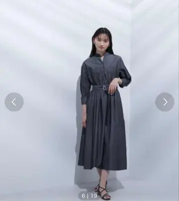 NATURAL BEAUTY BASIC 더블 포켓 셔츠 원피스