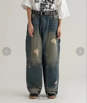 [ WISH FOR EVER ] 더블니 더블 데미지 데님