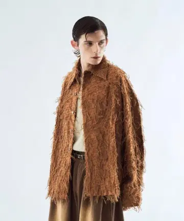 seyto 사이즈 3 / 바이컬러 프린지 셔츠