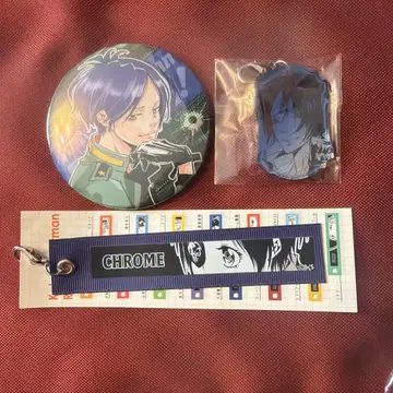 REBORN 로쿠도 무쿠로 크롬 캔뱃지 리본 참 아마노 아키라 전시회