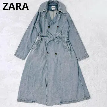 ZARA 트렌치코트 데님 더블 벨트 포함 빅 사이즈