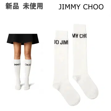 [ 새상품 ] Jimmy Choo 지미추 롱 삭스 울 로고