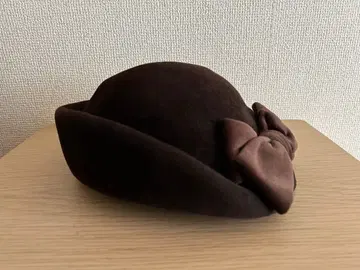 다크 브라운 리본 포함 햇